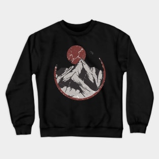 Japanese Sunrise Over Mountains Crewneck Sweatshirt